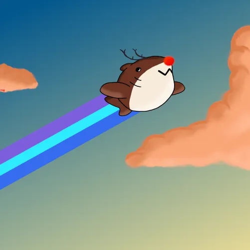 Drew a flying Reinshark for Melody, since she wasn't feeling well after her last stream