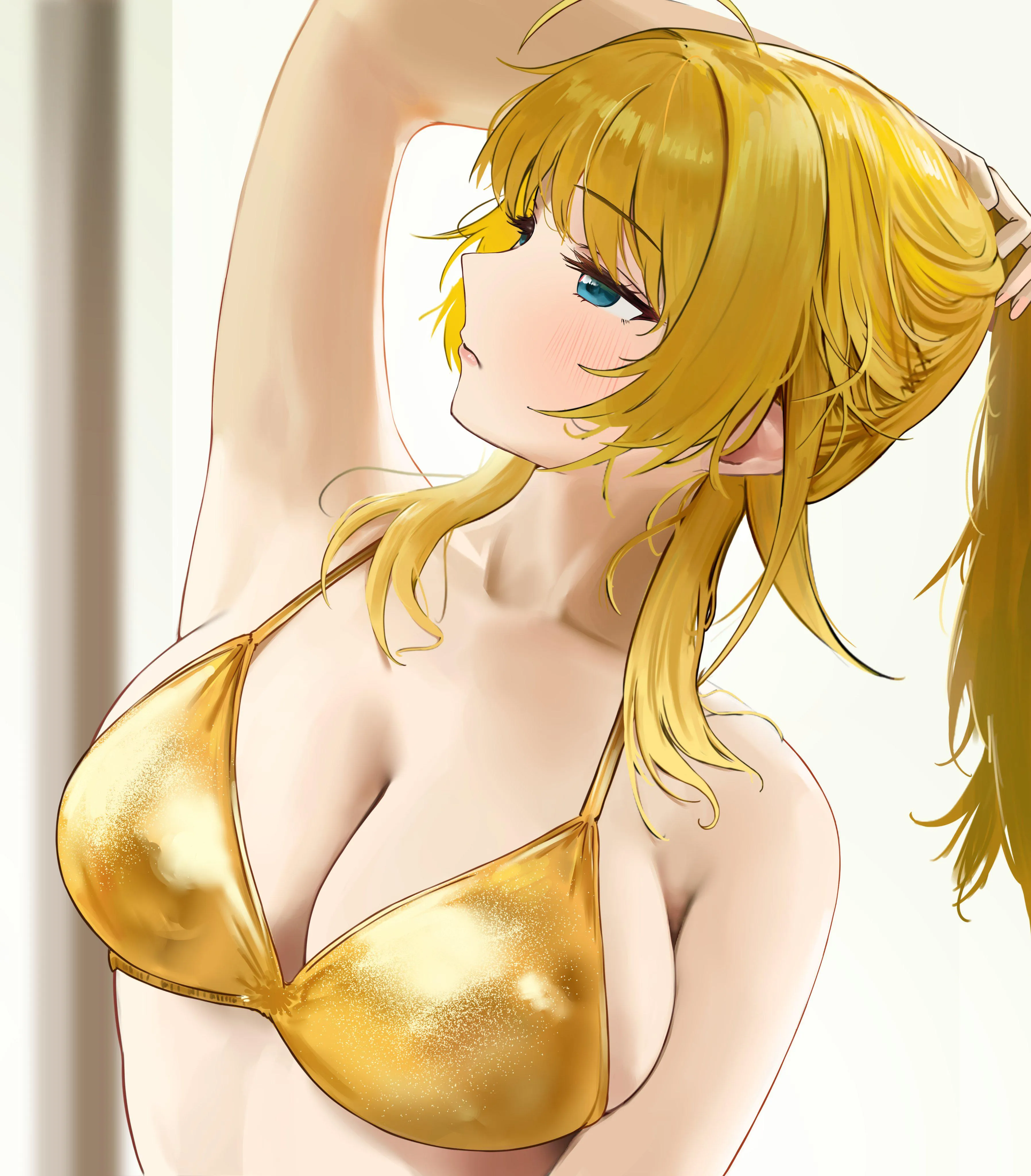 Gold bikini Meguru