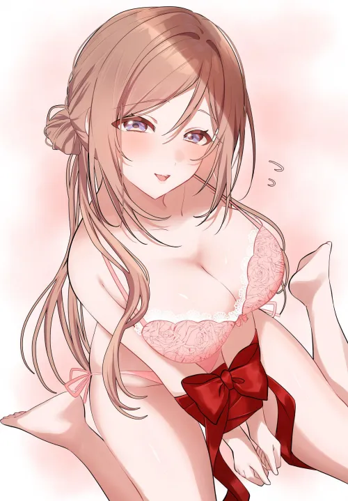 Rinami with her hands tied