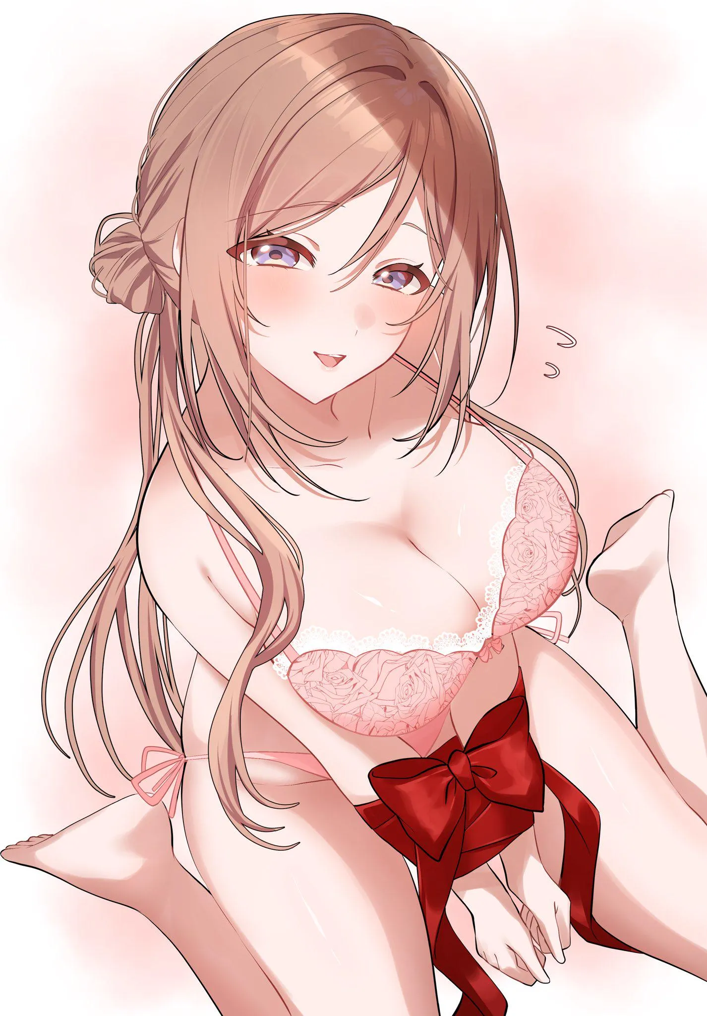 Rinami with her hands tied