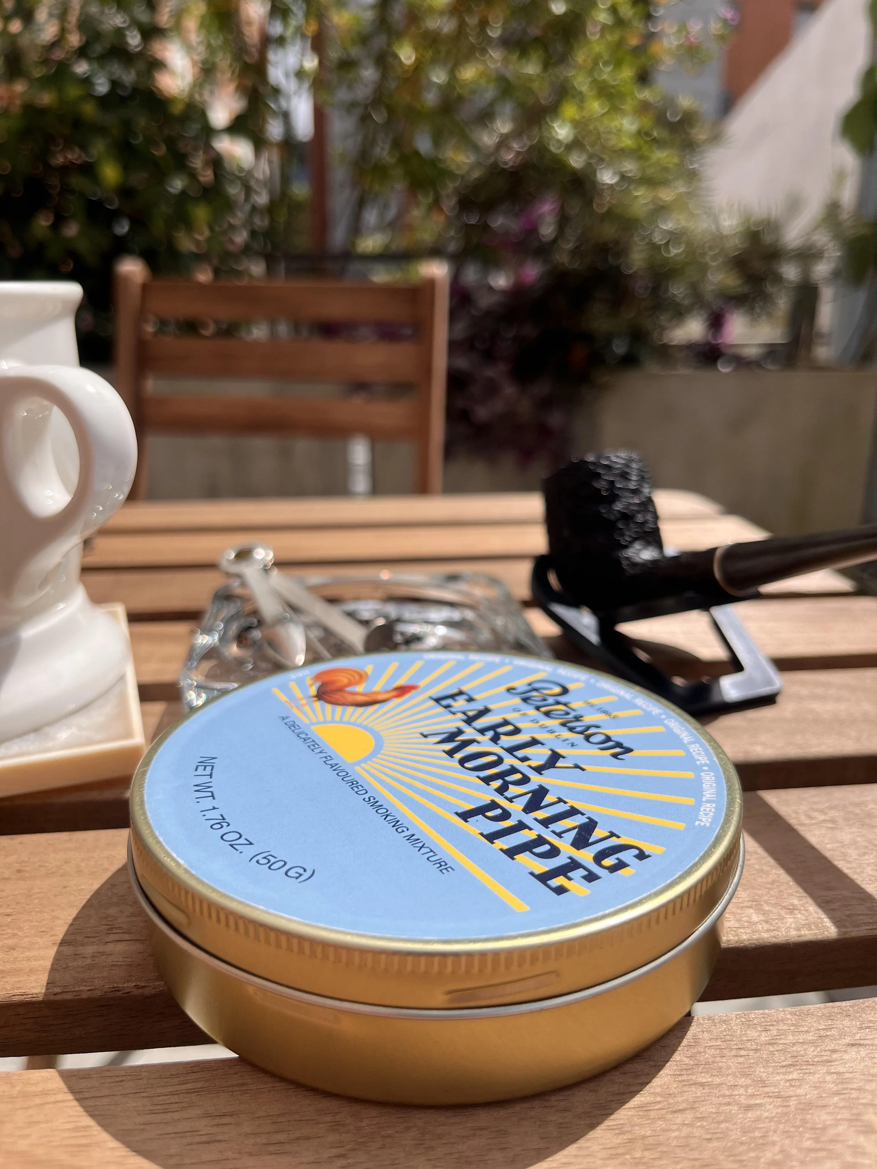 A simple briar pipe, some common tobacco, and that’s all I need right now.