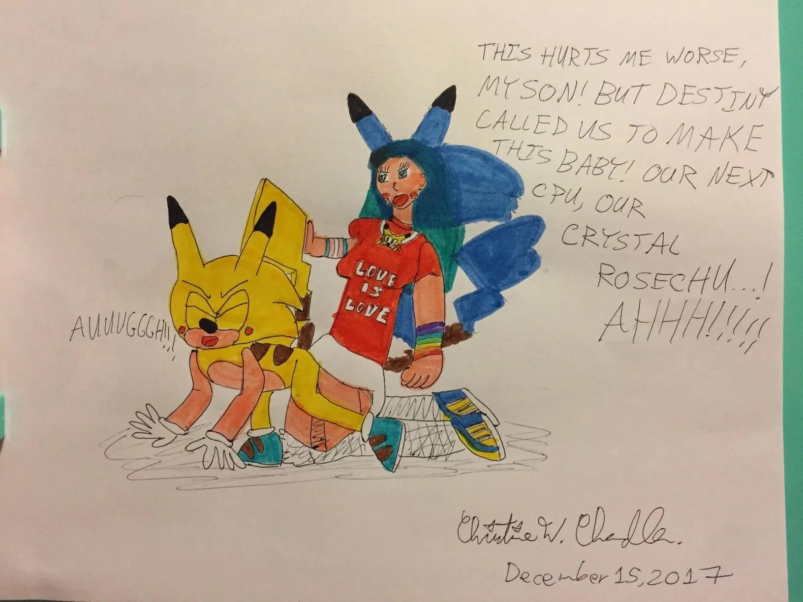 Chris does butt stuff to Sonichu