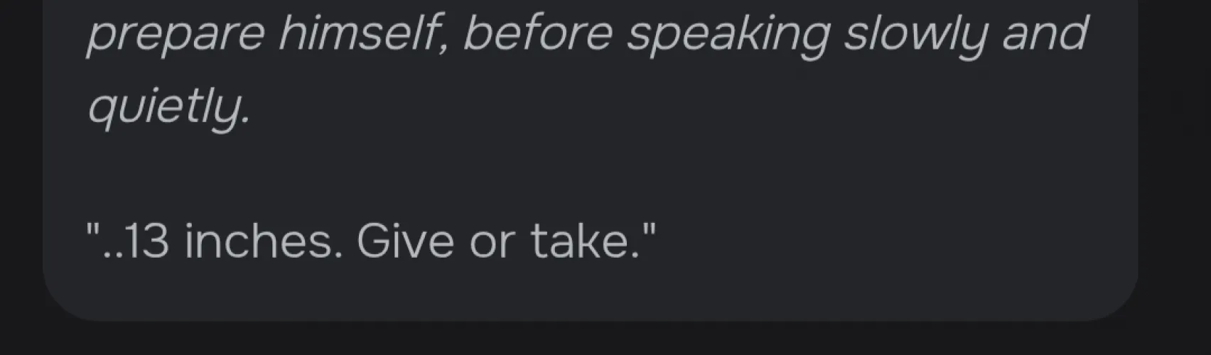 Excuse me WHAT DID YOU SAY