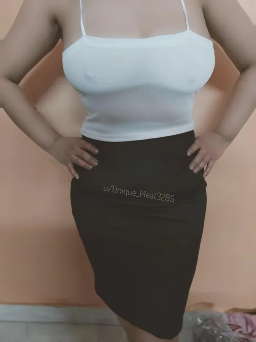 I was dressed in this.. when my husband's freinds came over last night