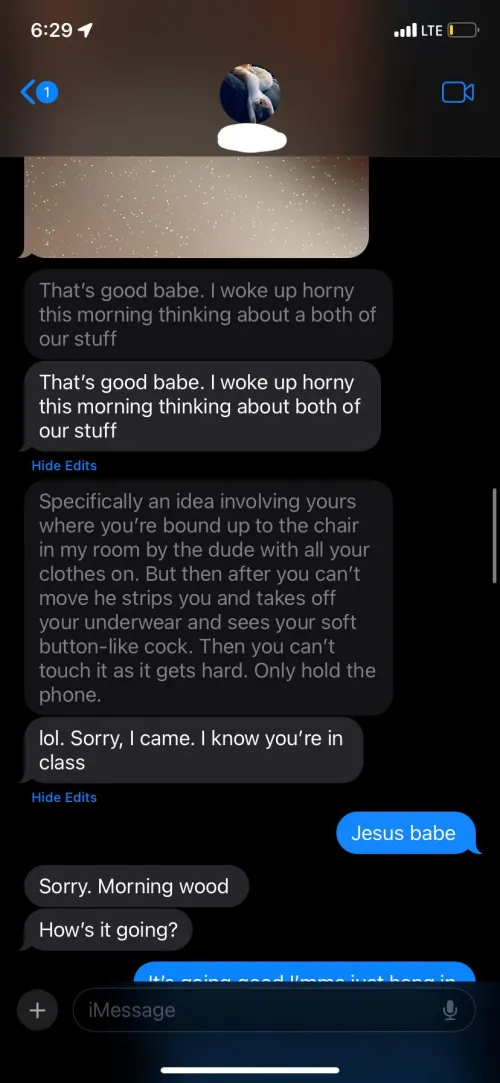 My bf tried to edit away how he really felt, but deep down I think he wanted me to see this.