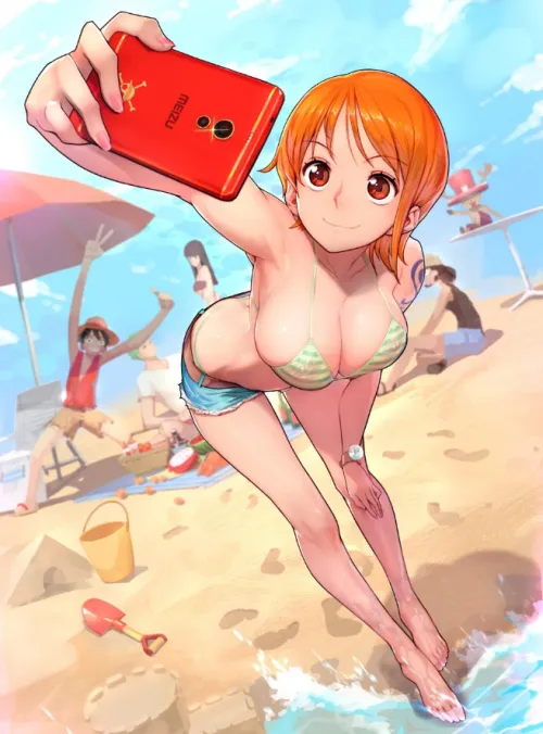 Nami cute selfie