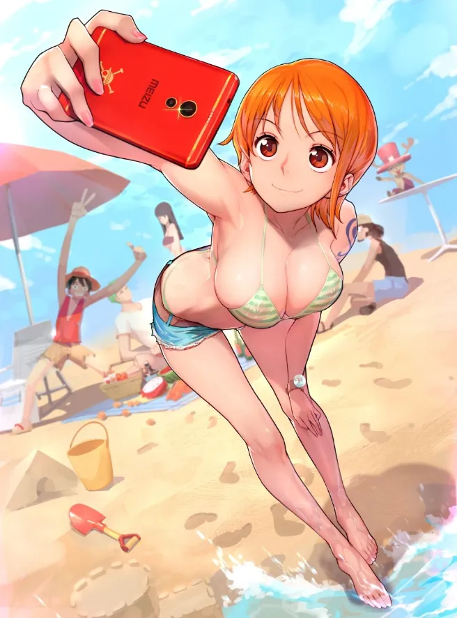 Nami cute selfie