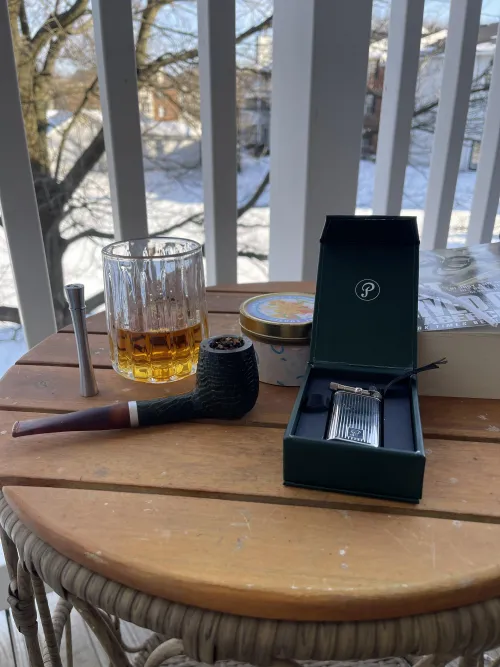 Nice smoke on a cold winter day