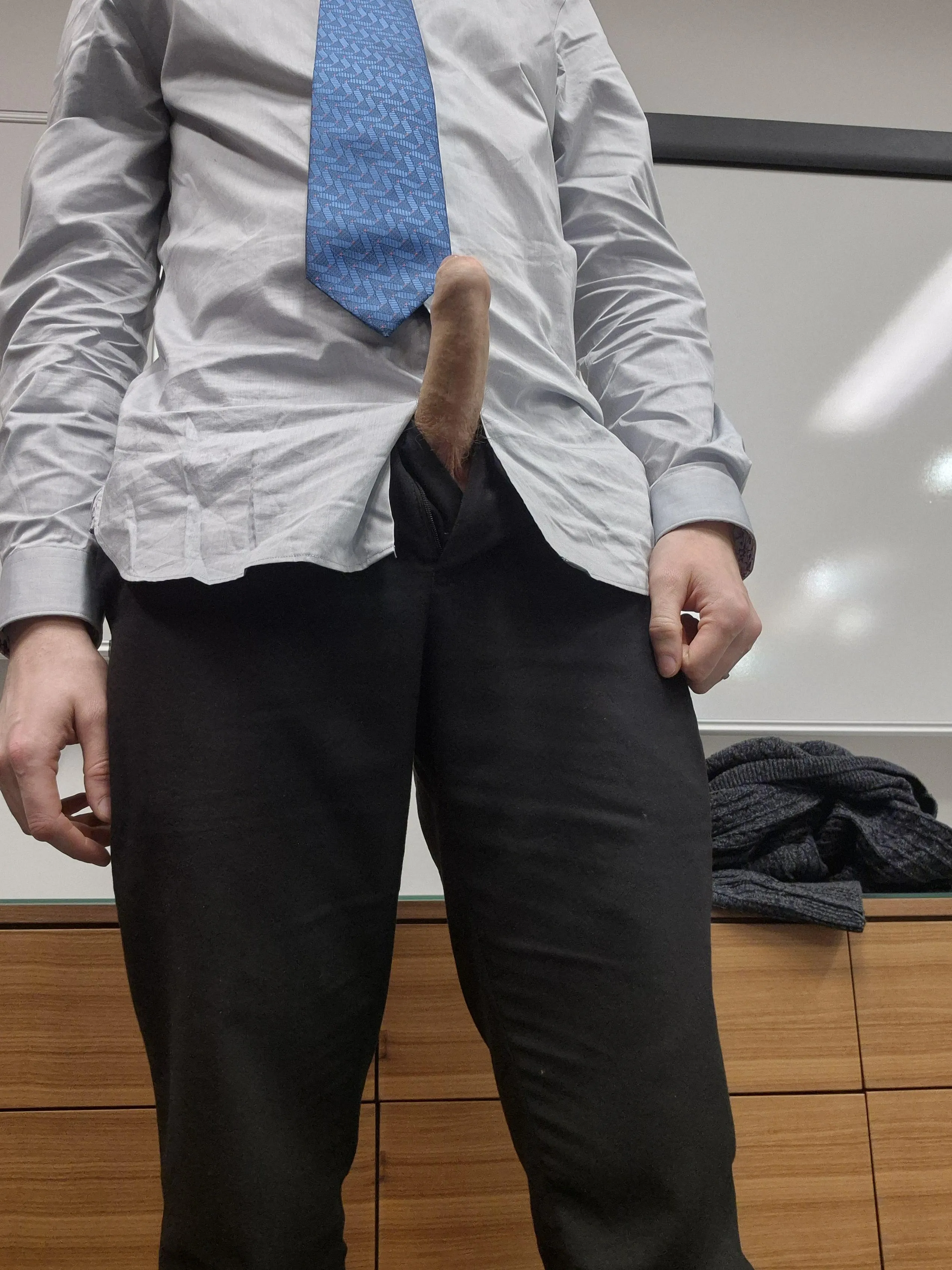 On today's agenda - handling cock