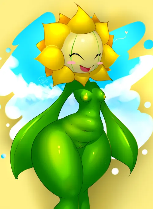 Sunflora showing off her curves (By Elpatrixf)