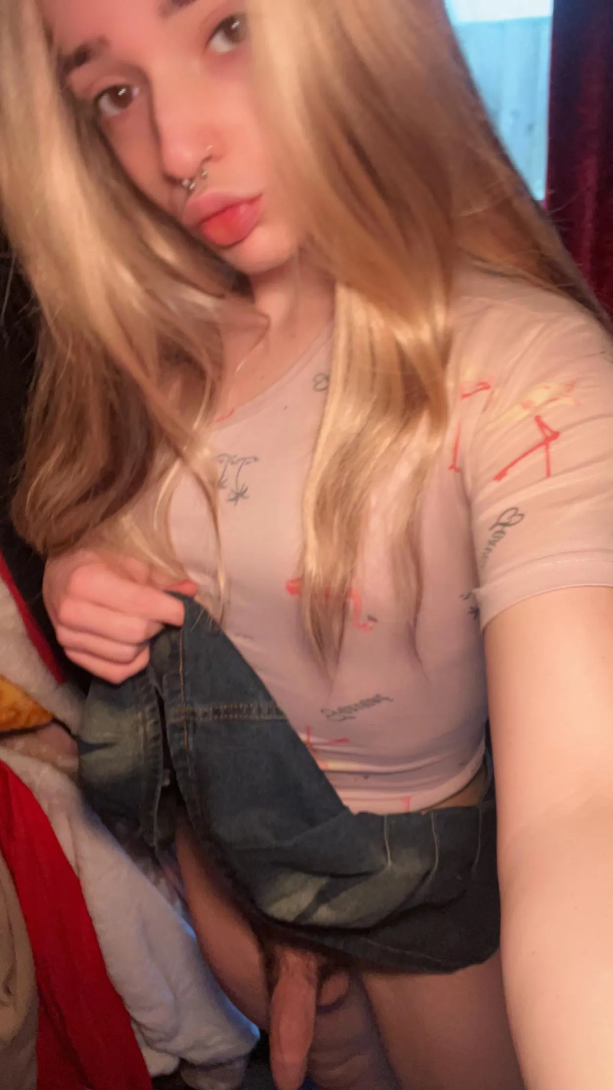 Would you suck me during the date if I told you that I don't have my panties on