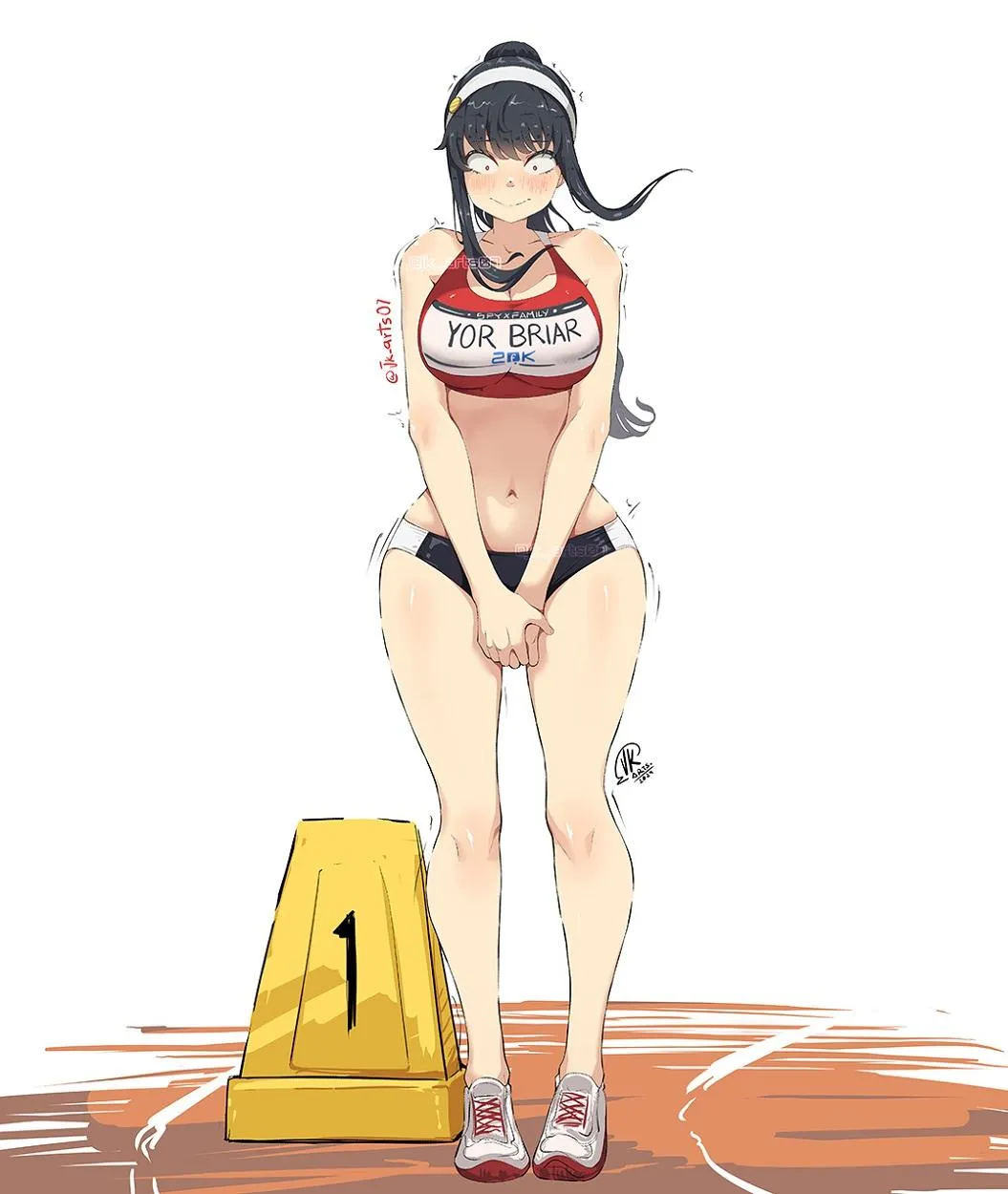 Yor getting ready for the race (By JK_Arts.)