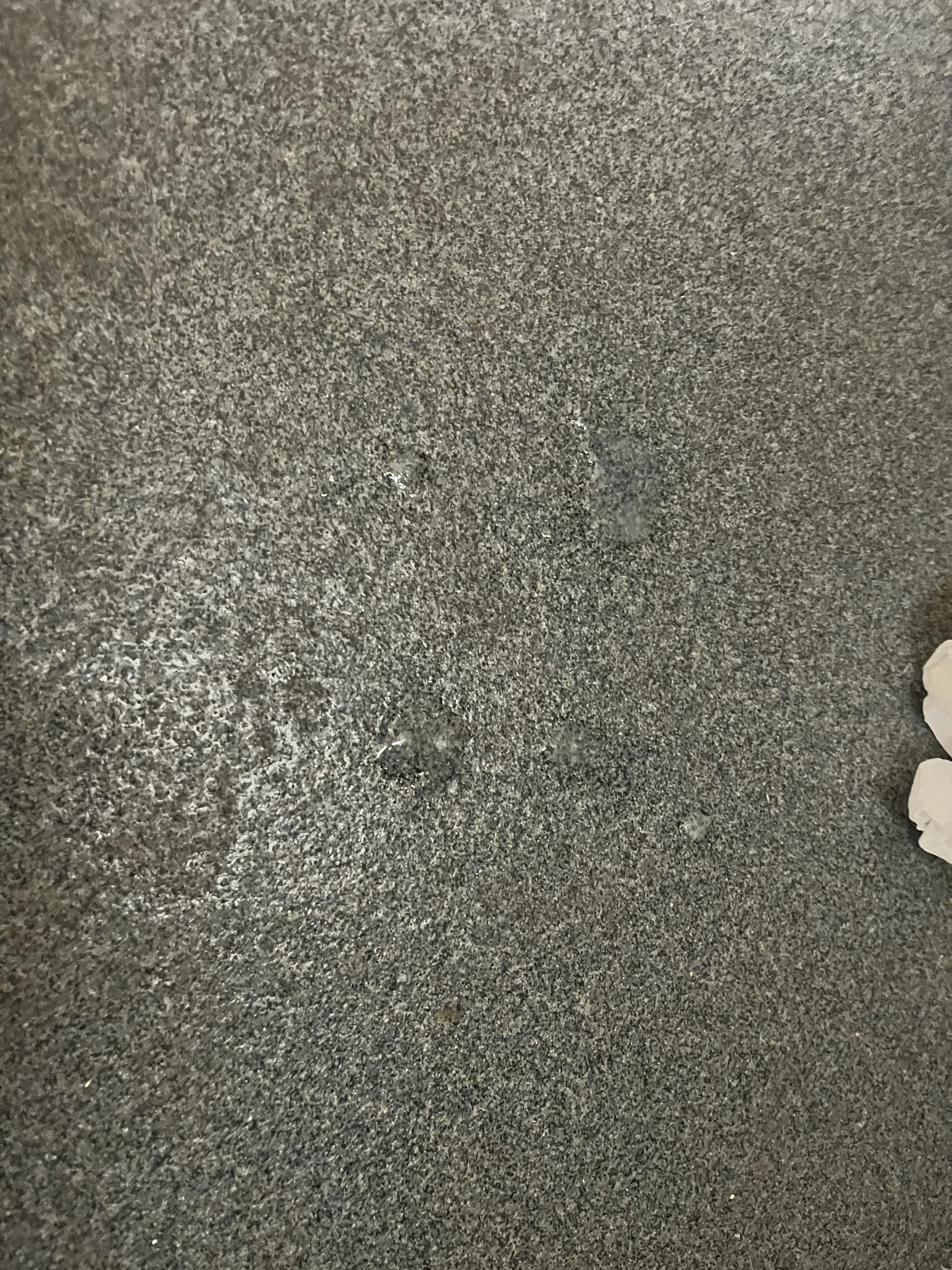 [18] Its hard to make out but someone left a few drops on the floor at a robotics competition (it smelled sooo strong). Added about 4 days worth of cum on on top and on the wall dw hehe