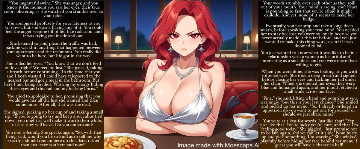 A date with the devil [succubus] [date, obviously] [angry] [narrative] [good ending]