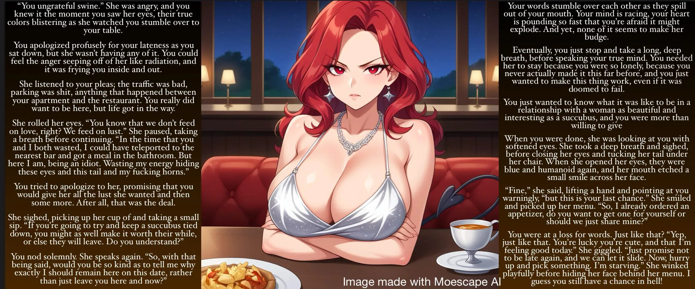 A date with the devil [succubus] [date, obviously] [angry] [narrative] [good ending]