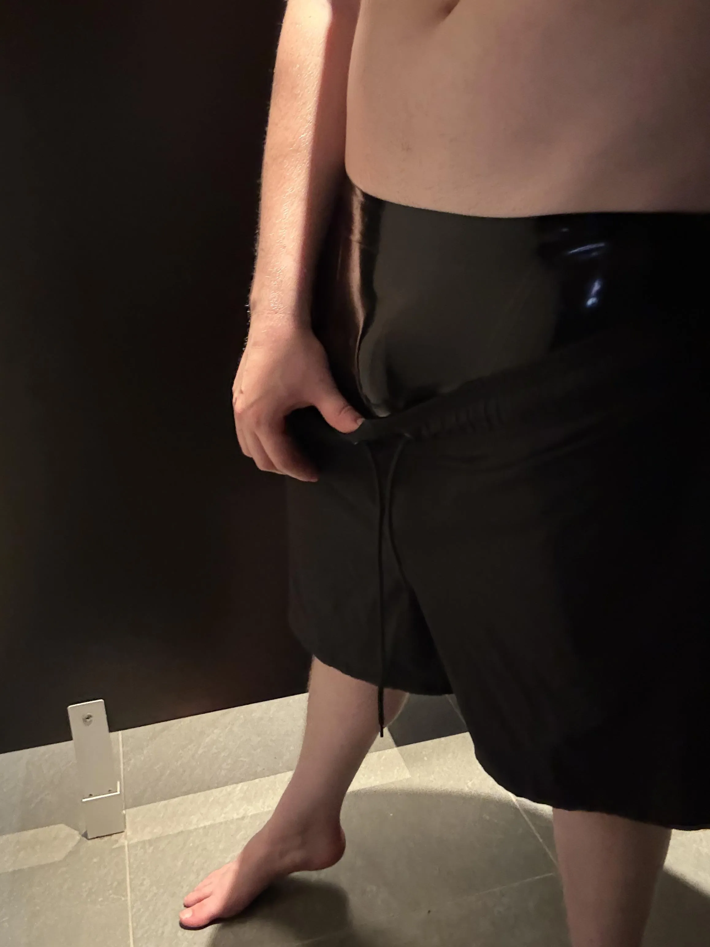 Anyone else go swimming in latex? I took the vanilla shorts off after the initial swim and wore latex in the sauna and hot tub