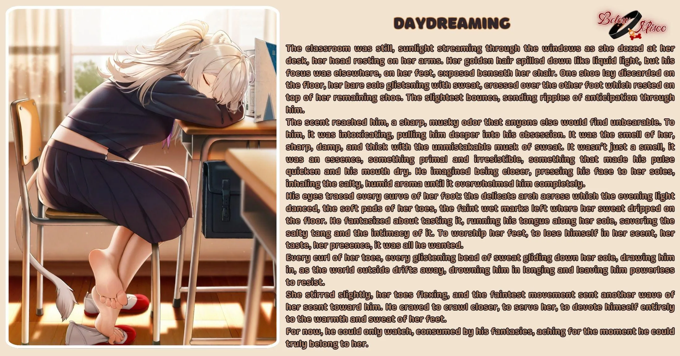 Daydreaming [feet] [sweat] [smell] [mind break] (Commissions open!)