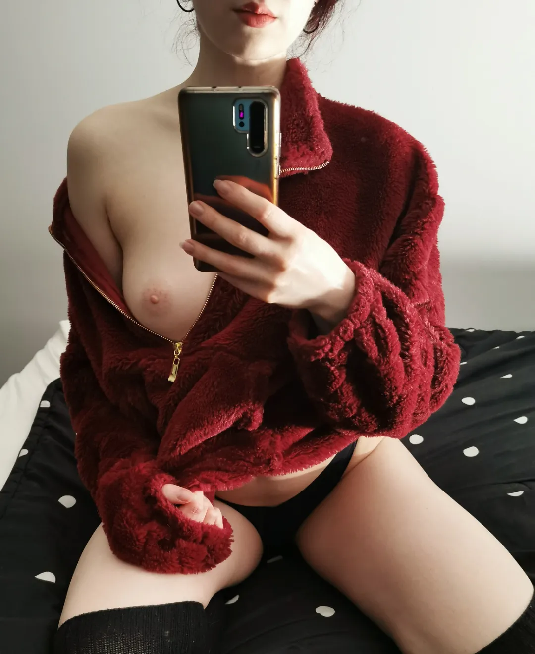 I'm never wearing a bra under my sweaters