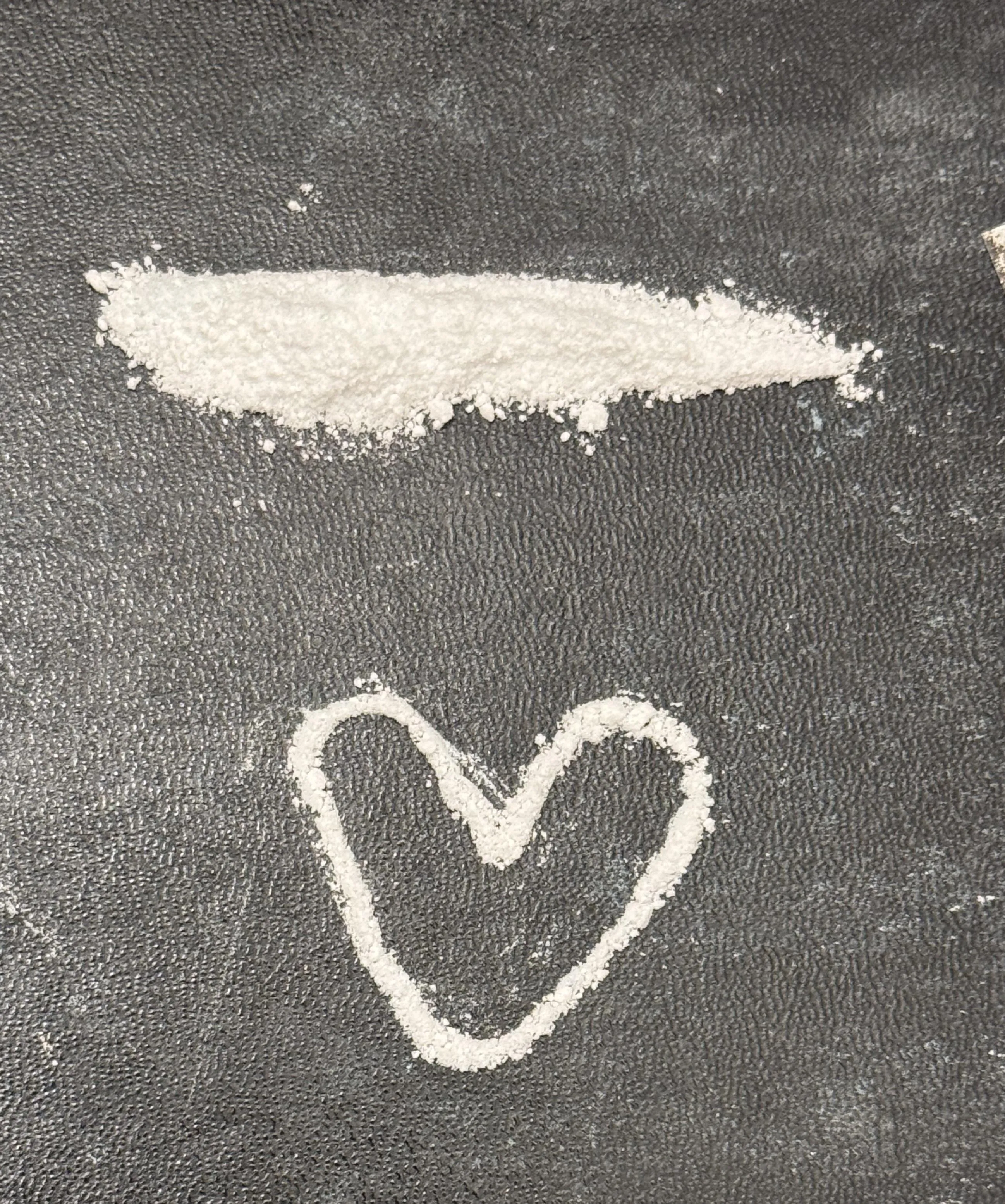 Little heart I left for my girl to see next time she goes for a line