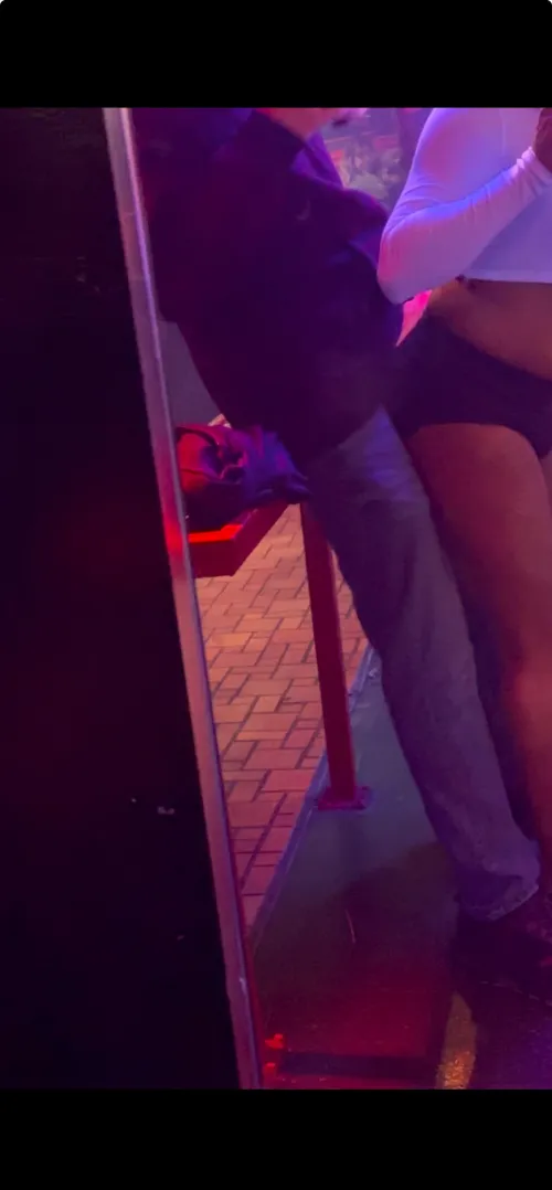 Love when they sneak up behind me thinking I won’t notice at the bar :)