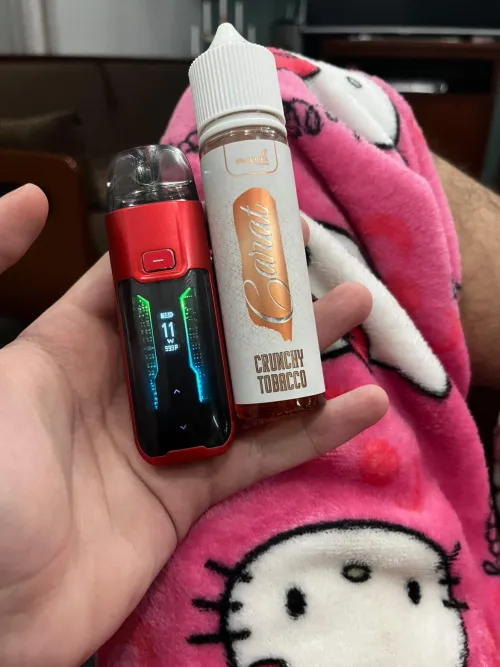 Luxe xr max I've been very very very satisfied with this guy with mtl, rdl and dl and battery life is crazy...Dont mind my hello kitty pajamas...