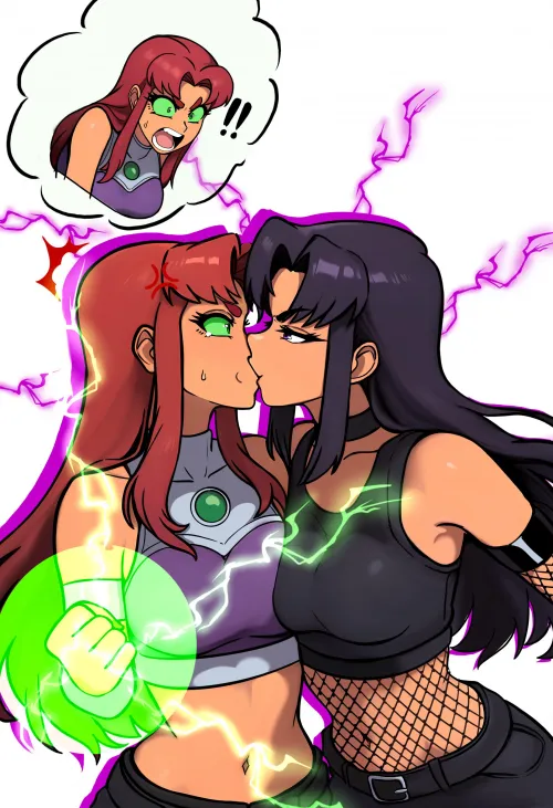 Sister kiss [Teen Titans]