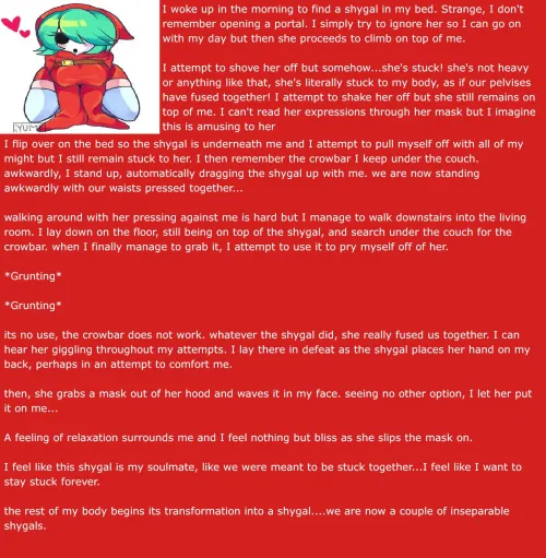 Stuck on the shygal [Shygal] [Stuck] [Togetherness] [POV] [Transformation] [Mind Break]