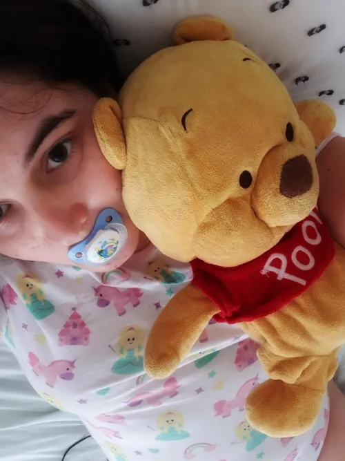 Sunday snuggles with Pooh