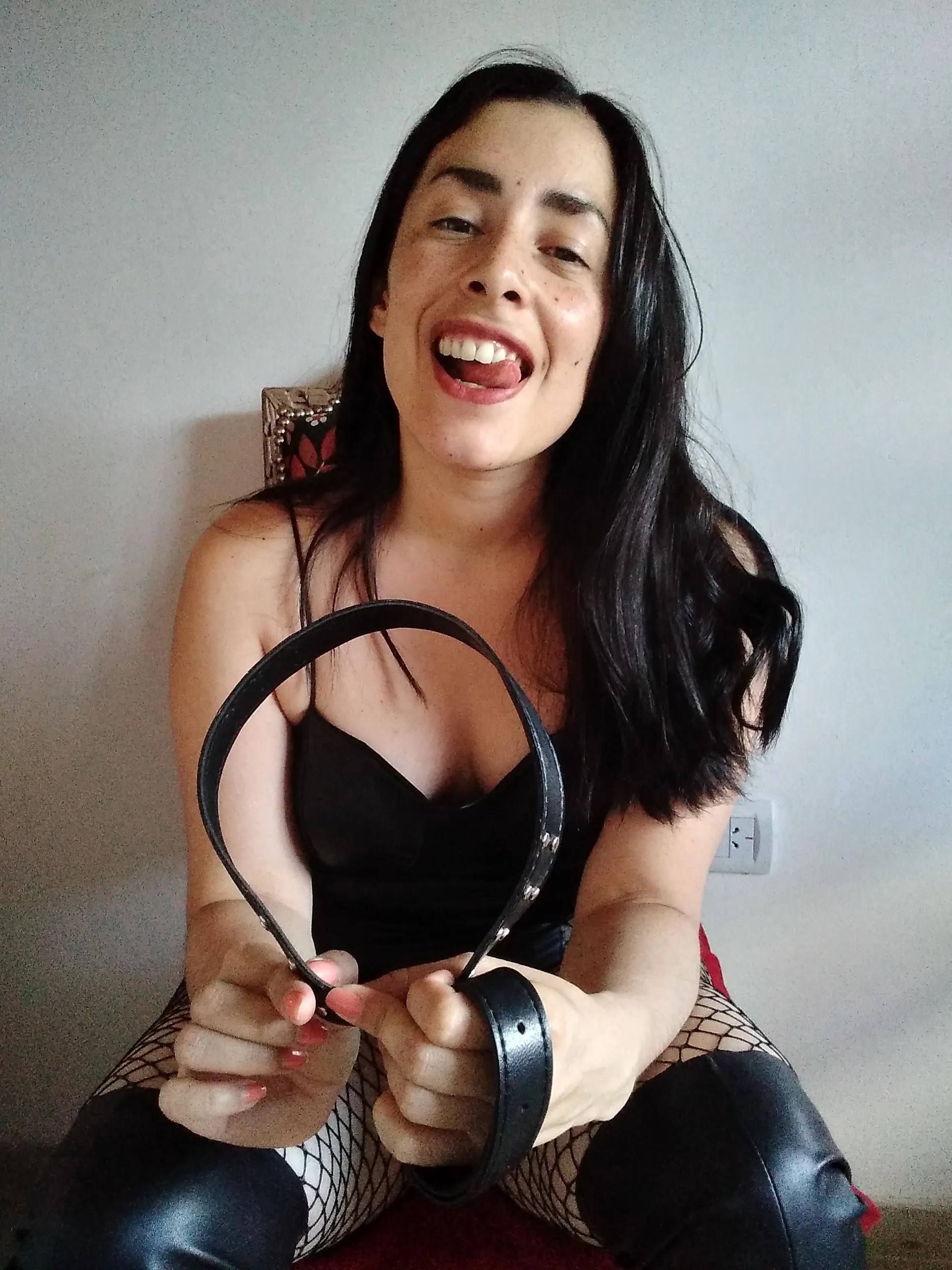 Don't worry, I'll let you breathe during your walk little puppy.