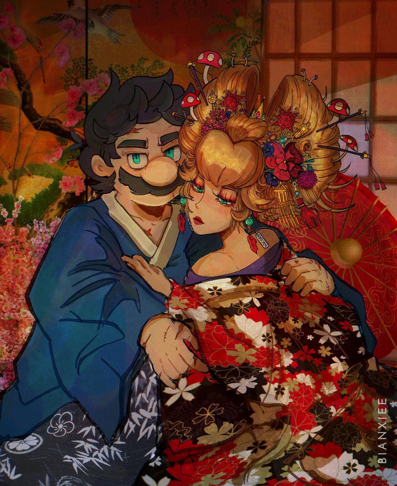 His Geisha (Bianxiee art)