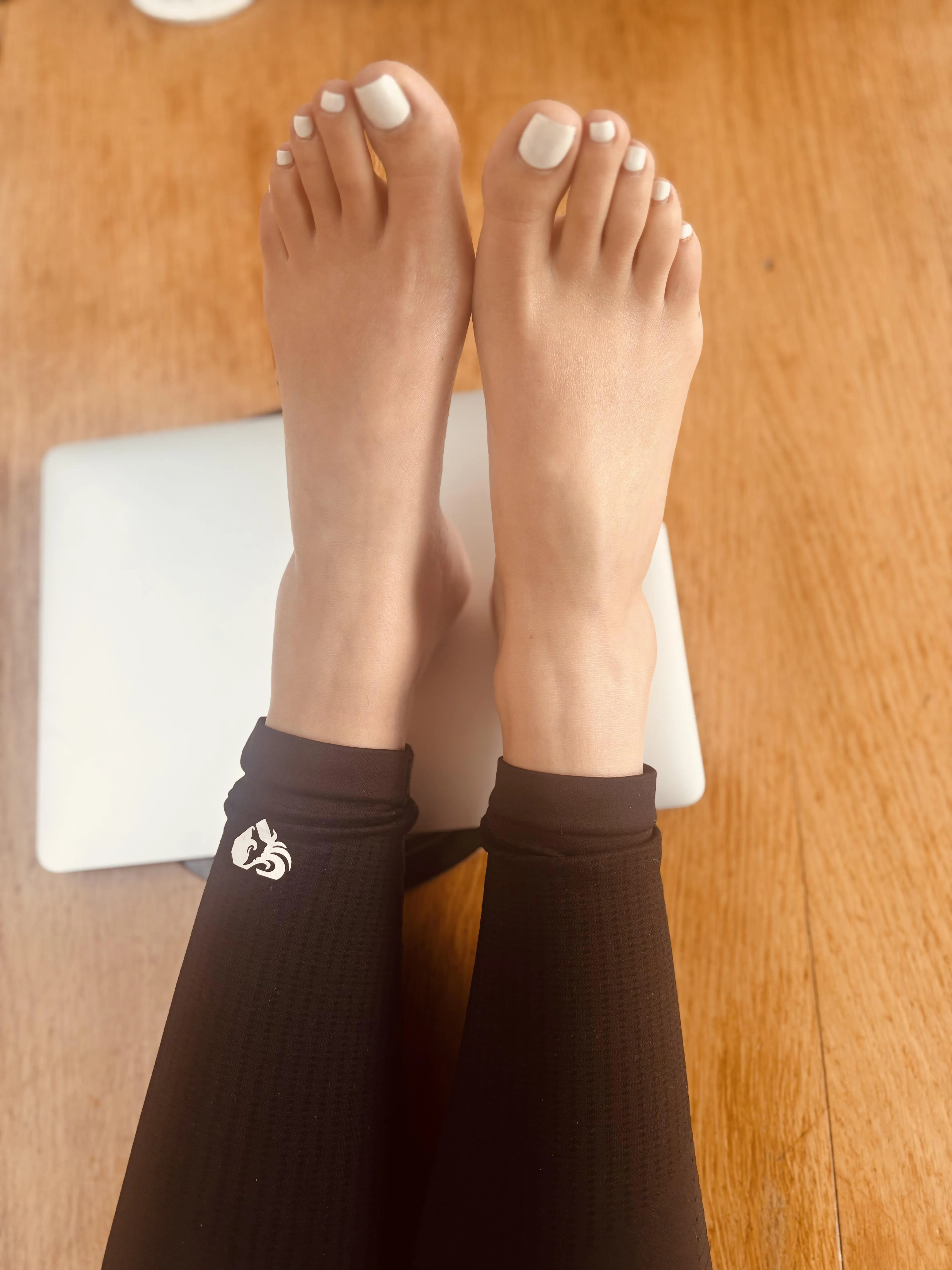 How much work would you get done if my feet were on your table?