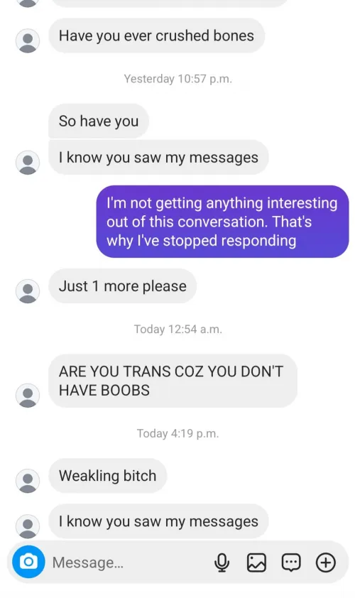 I'm not entertaining you for free