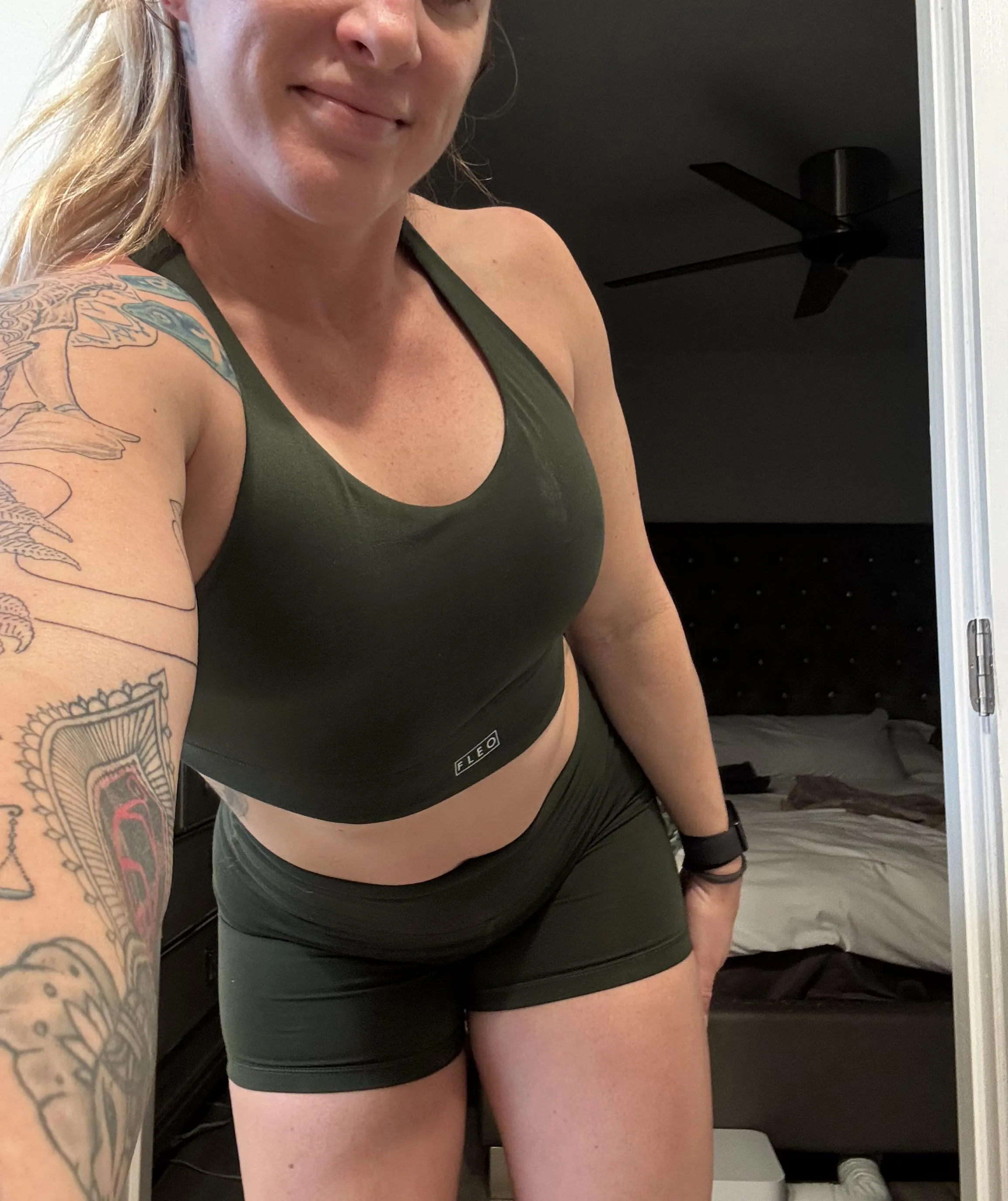 Just got done with a sweaty booty sessions can you help me undress