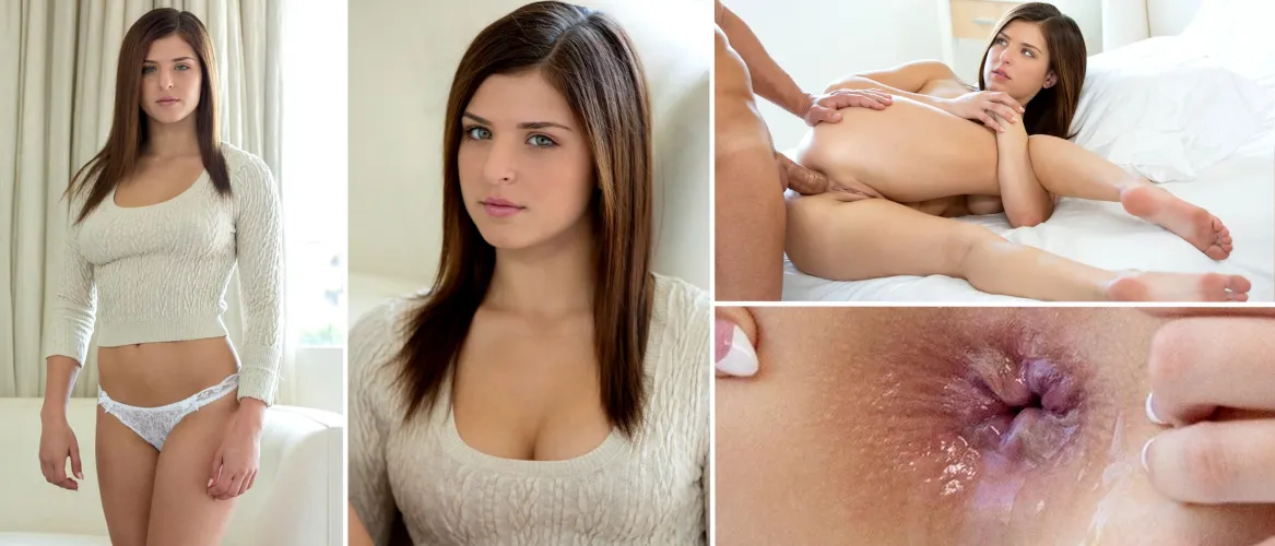 Leah Gotti wonders, once he's in her ass, how long he'll last before he cums