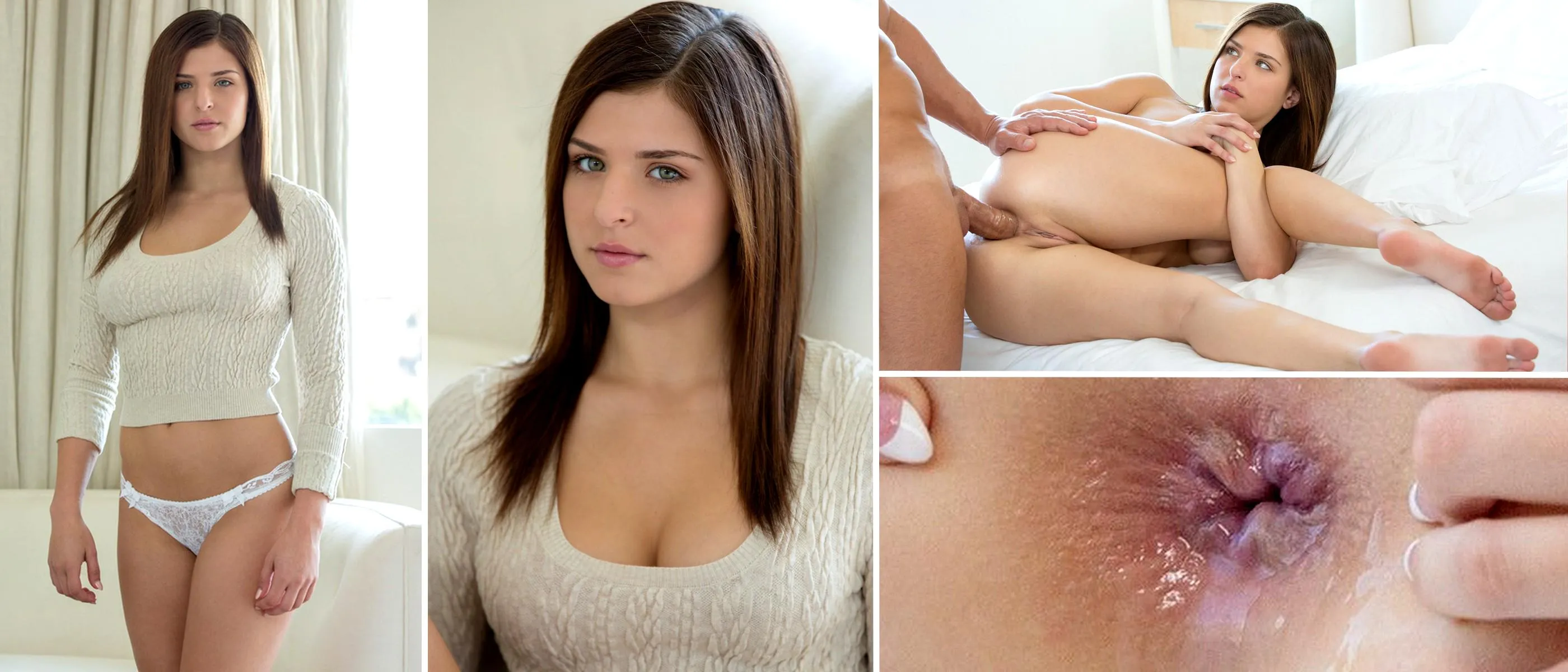 Leah Gotti wonders, once he's in her ass, how long he'll last before he cums