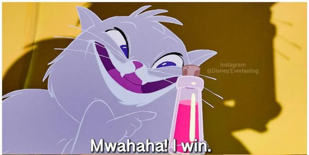 Muah haha ha ha. I win