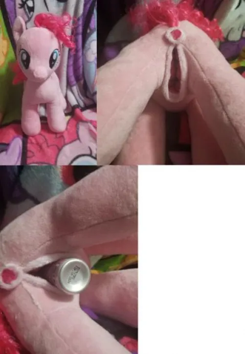 NSFW fuckable female MLP/My little pony mare Pinkie Pie with useable equine pussy and just for show ponut anus