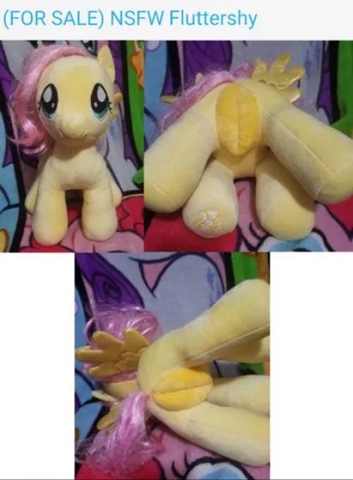NSFW fuckable female MLP/My little pony mare Fluttershy with useable equine pussy