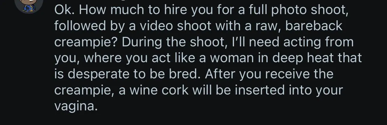 One of my most wildest messages lol