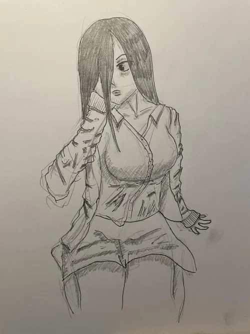 Quick sfw sketch of a casual Sadako 
