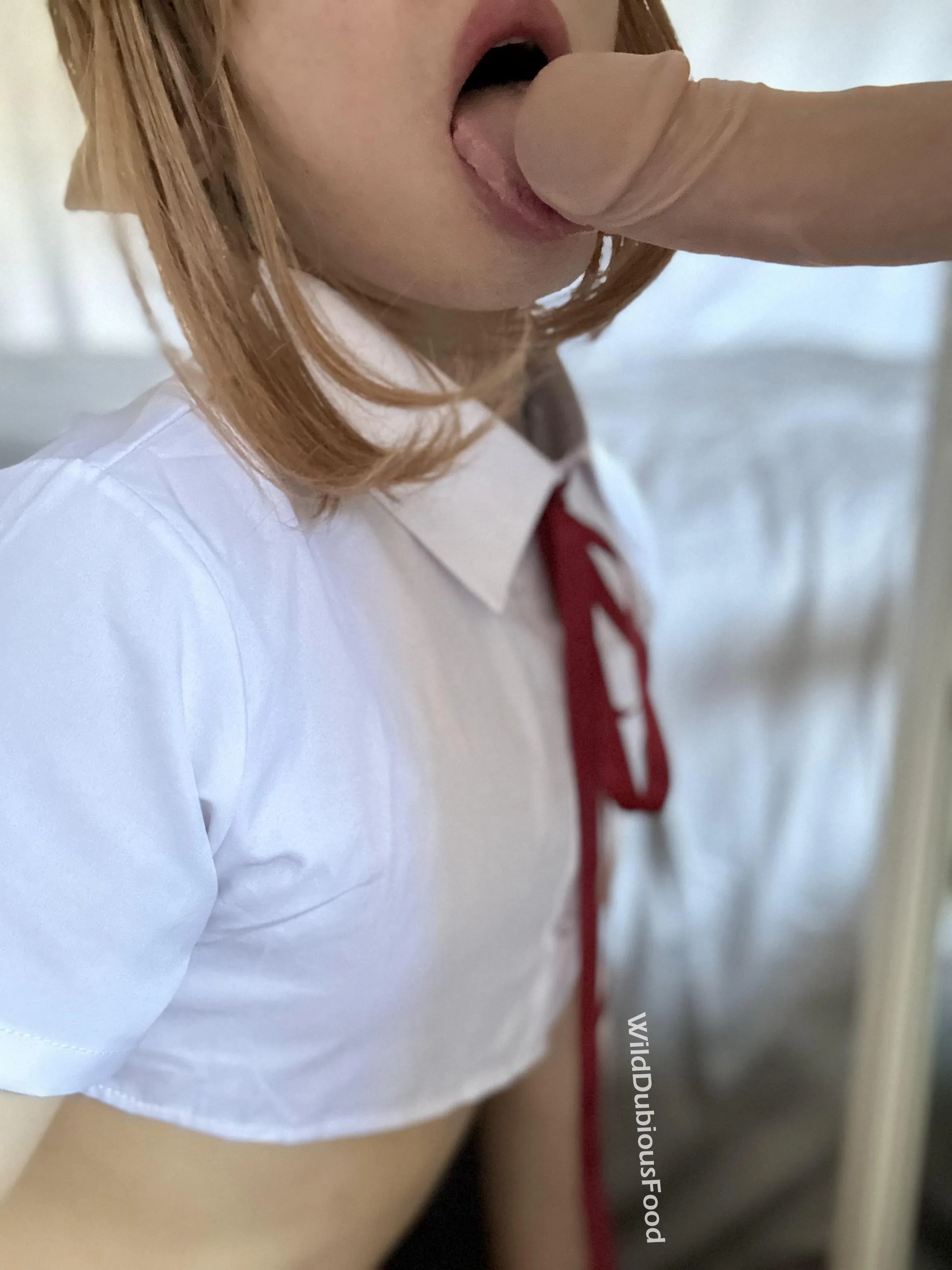 Begging for cum all over my face