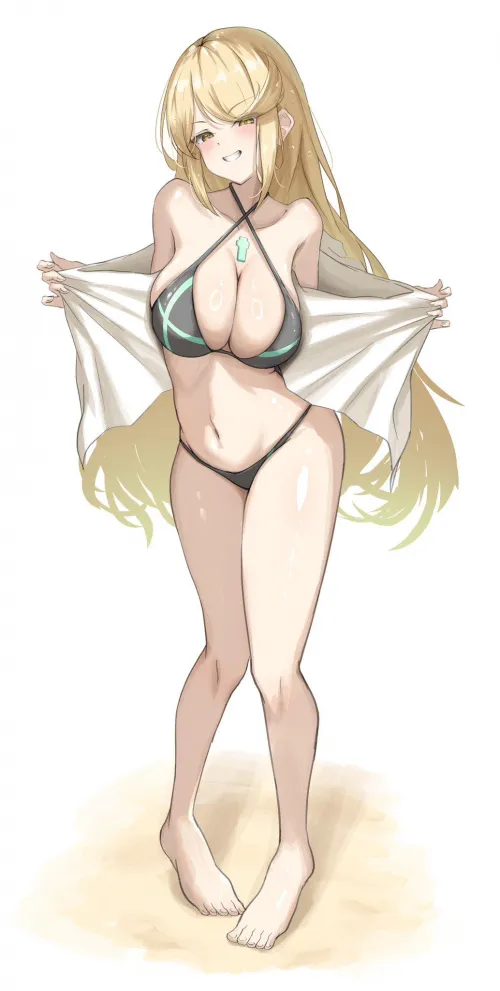 Bikini Mythra [Xenoblade] (1034X2048)