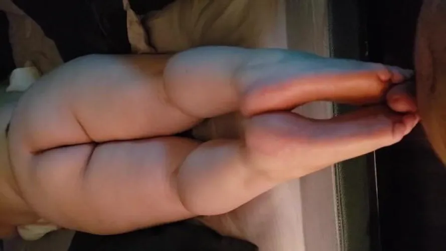 He wants to cum on my feet