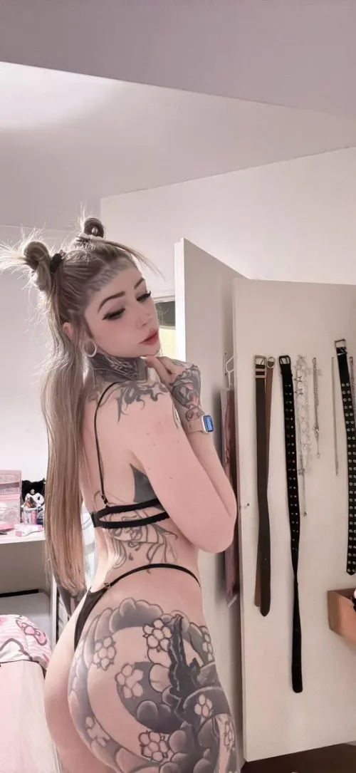 I love how my tattoos look on my butt