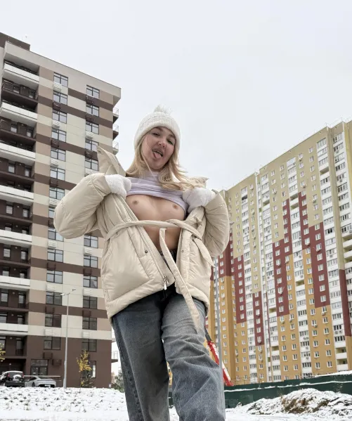 It's so cold outside, I could wear my underwear outside today, but that's no fun