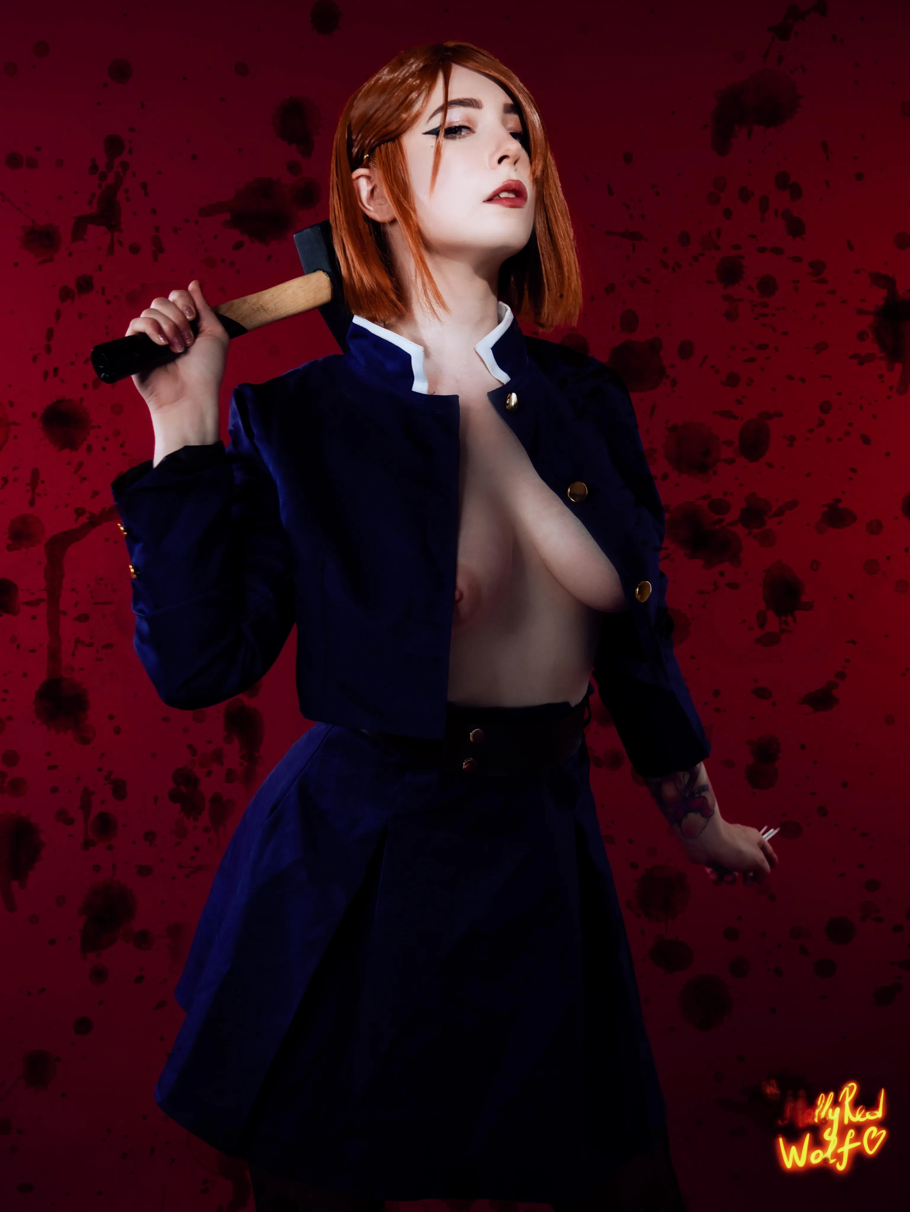 Nobara Kugisaki from Jujutsu Kaisen by Mollyredwolf