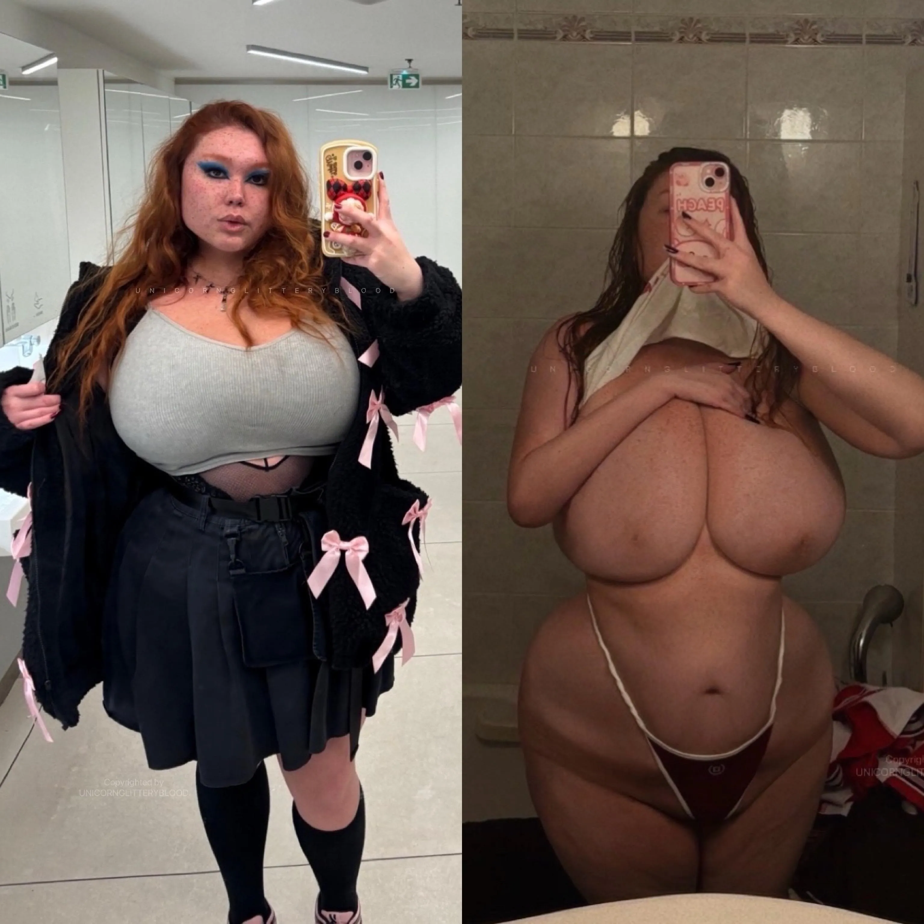 [OC] what people see irl vs reddit! which is your fav? also, i know you see me often see me naked but i thought you'll also like how i look in my everyday life! you like it?