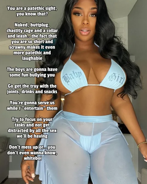 Serving your Mistress and her friends (captionsforever on imagefap)