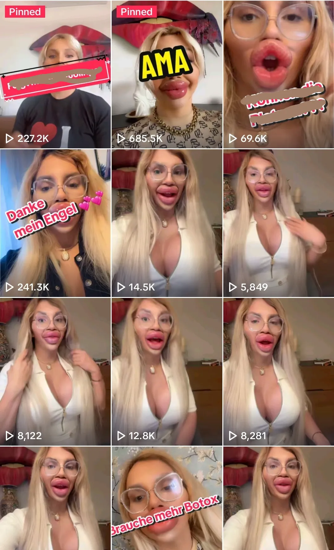 She thinks this is a good look. 