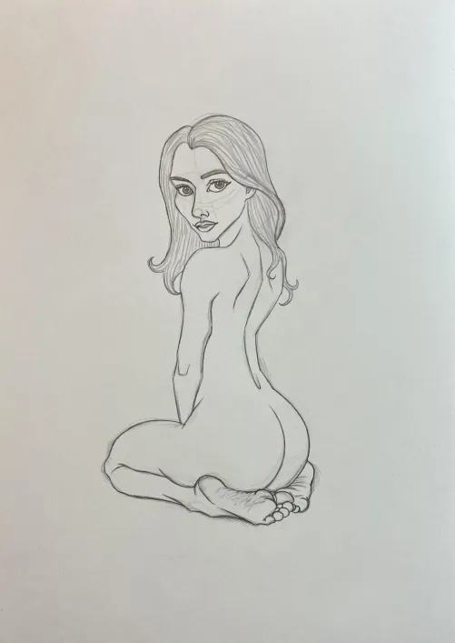 Back Pose Study (sketch)